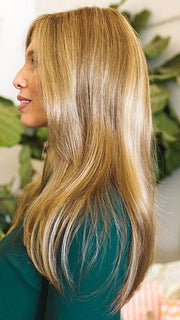 KAIA by Jon Renau in 12FS8 SHADED PRALINE | Light Gold Brown, Light Natural Gold Blonde & Pale Natural Gold-Blonde Blend, Shaded with Medium Brown