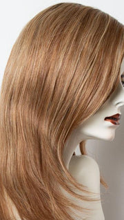 FS26/31S6 Salted Caramel | Medium Natural Red Brown with Red Gold Blonde Bold Highlights, Shaded with Brown
