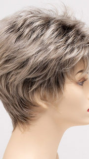SILKY-BEIGE | Light Platinum Blonde with Dark Brown Roots 