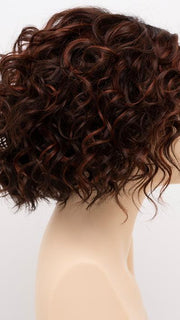 CHOCOLATE-CHERRY | Dark Brown roots with overall Medium Brown base with Deep Red highlights