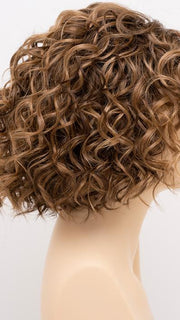 TOASTED-SESAME | Medium Brown roots with overall Warm Cinnamon base and Wheat Blonde highlights