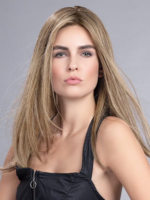 JUST LONG by Ellen Wille in BERNSTEIN ROOTED 12.26.19 | Lightest Brown and Light Honey Blonde blend with Light Golden Blonde and Shaded Roots PPC MAIN IMAGE