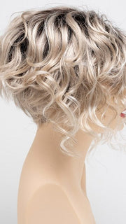 SILKY BEIGE | Light Platinum Blonde with Dark Brown Roots 