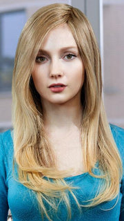 DIAMOND by LOUIS FERRE in T24B/18 MEDIUM SHADE BLONDE | Ash Blonde Blended with Golden Blonde Tones, Blonde Tip PPC MAIN IMAGE FB MAIN IMAGE