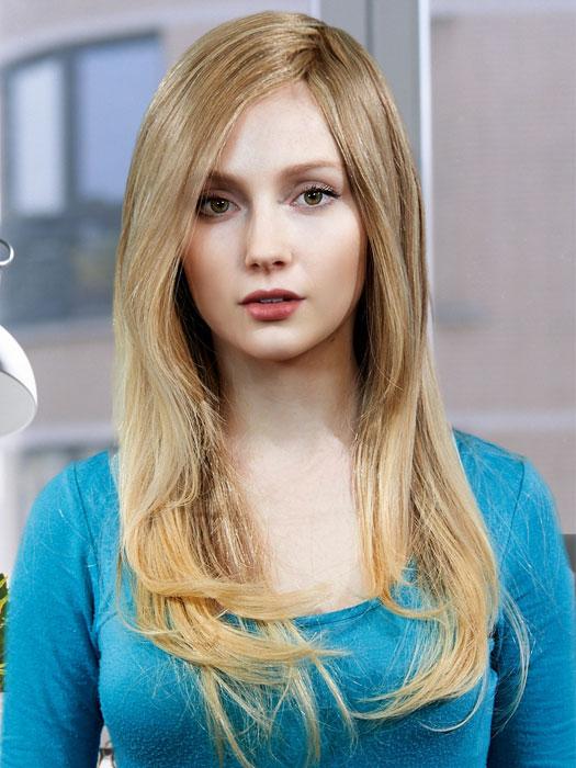 DIAMOND by LOUIS FERRE in T24B/18 MEDIUM SHADE BLONDE | Ash Blonde Blended with Golden Blonde Tones, Blonde Tip PPC MAIN IMAGE FB MAIN IMAGE