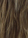 MAPLE-SUGAR-R | Light-Medium Brown Base with Warm Medium Blonde Highlights and Dark Brown Roots