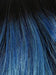 MELTED-OCEAN | Slightly off black root with blended deep and light blue base light lavender tone ends