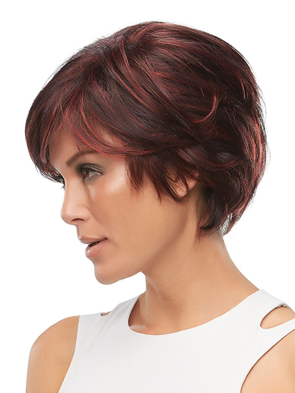 The perfect mashup of pixie shortness and long front layers!