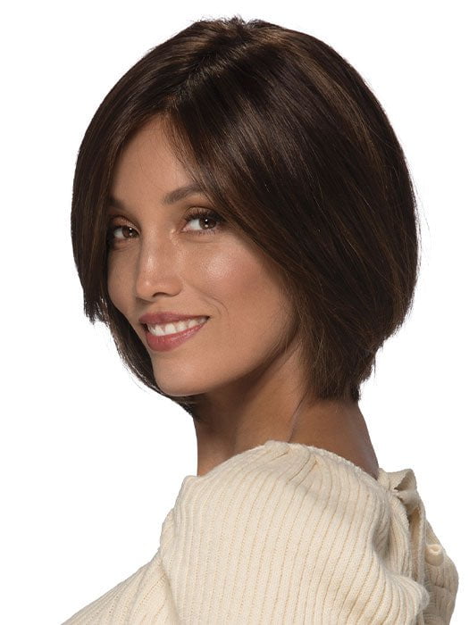 The monofilament top and lace front create the appearance of a natural hairline