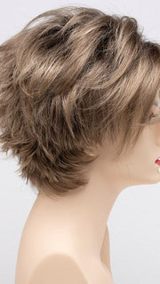 SAHARA-BLONDE | Softer Dark Blonde with Light Golden Blonde, and features Chestnut Roots