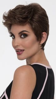 The Lace Front construction means you can sweep the bangs to the left, right, or off the face