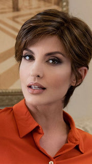 PAULA by Envy in CHOCOLATE-CARAMEL | Medium Brown with Soft Red and Blonde highlights