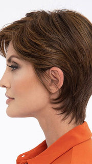 PAULA by Envy in CHOCOLATE-CARAMEL | Medium Brown with Soft Red and Blonde highlights