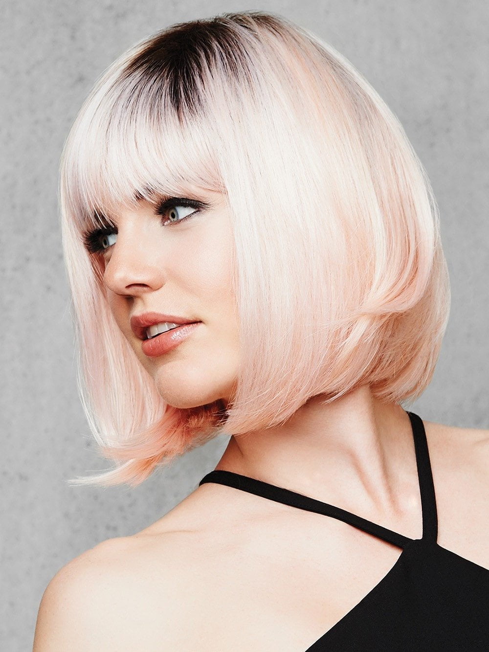 This pastel color trend is paired with a bob cut, making it classic yet edgy