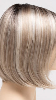 SILKY BEIGE | Light Platinum Blonde with Dark Brown Roots 