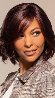 QUINN by Jon Renau in FS2V/31V CHOCOLATE CHERRY | Black/Brown Violet, Medium Red/Violet Blend with Red/Violet Bold Highlights