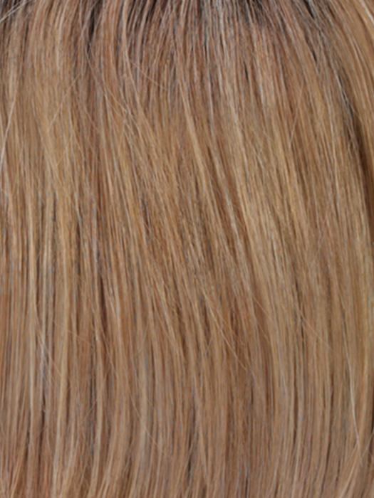 R20RT8 | Light Auburn and Golden Blonde Frost with Golden Brown Roots
