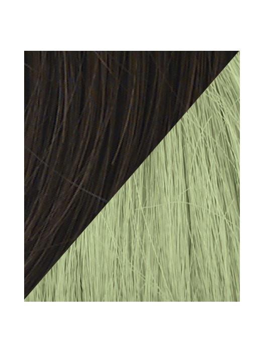 Color R6-GREEN = Dark Chocolate tipped with Light Green