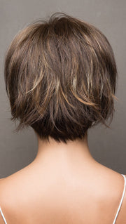 ALMOND ROCKA | Dark Golden Brown Base with Strawberry Blonde and Bright Cooper Blended Highlights