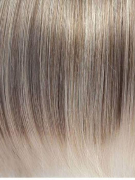 ICE BLOND | Ashy blond base with white gold tips and highlights on face