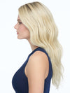 A long wig with soft waves at the crown and sides