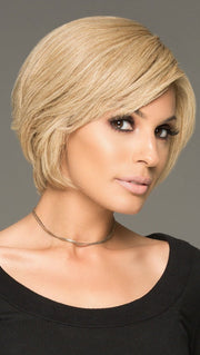 SUCCESS STORY by Raquel Welch in R1621S+ GLAZED SAND | Dark Natural Blonde with Cool Ash Blonde Highlights on Top (This piece has been styled and straightened)