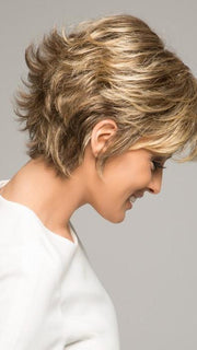 The Vibralite synthetic hair fiber looks and feels like human hair, and is available in a variety of salon inspired colors