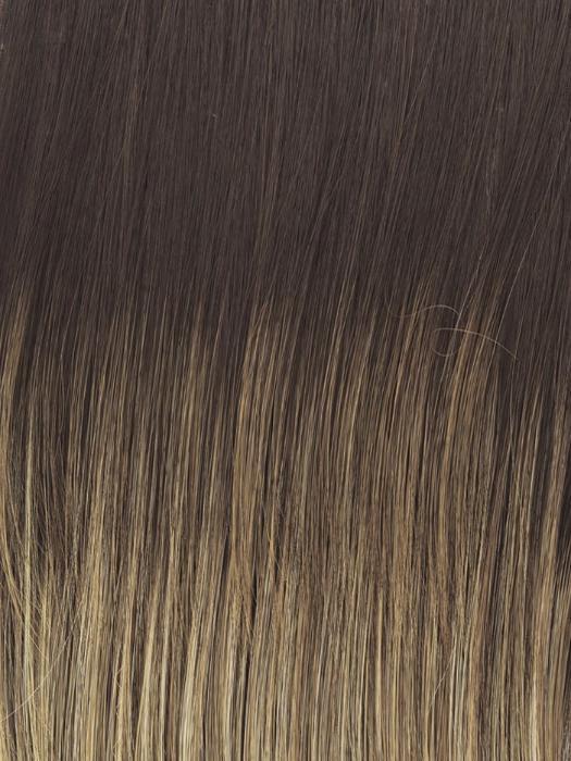  RL12/22SS SS CAPPUCCINO | Light Golden Brown Evenly Blended with Cool Platinum Blonde Highlights with Dark Roots