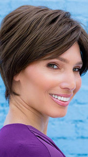 ON YOUR GAME by RAQUEL WELCH in RL10/12 SUNLIT CHESTNUT | Light Chestnut Brown Evenly Blended with Light Brown