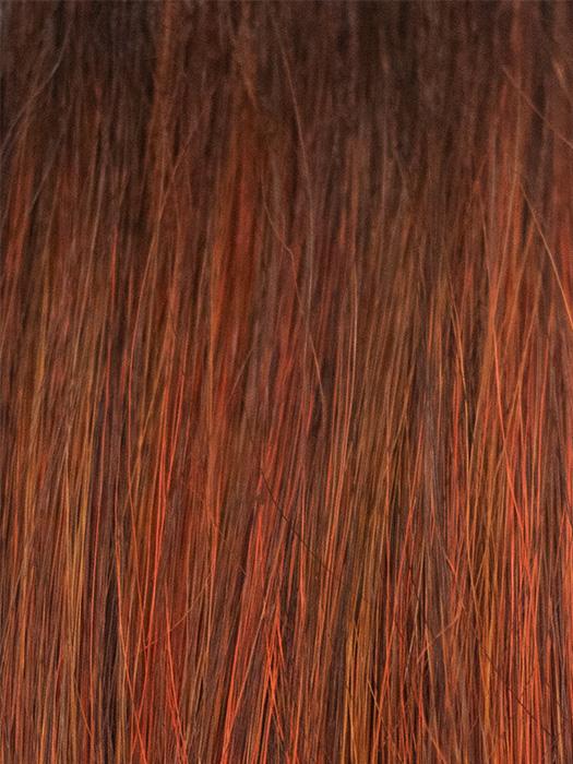 RED COPPER | Copper-toned deep red with dark roots. 