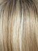 SUGAR-CANE-R | Rooted Platinum Blonde and Strawberry Blonde Evenly Blended Base with Light Auburn Highlights