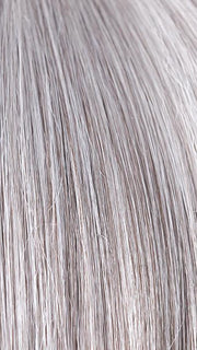 SILVER-STONE | Silver Medium Brown blend that transitions to more Silver then Medium Brown then to Silver Bangs