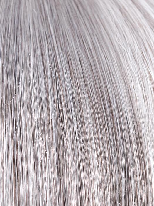SILVER-STONE | Silver Medium Brown blend that transitions to more Silver then Medium Brown then to Silver Bangs
