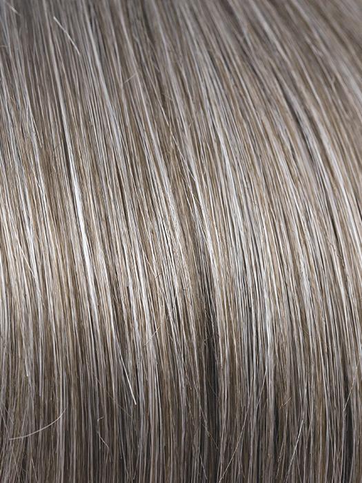 SANDY-SILVER | Medium brown transitionally blending to silver with silver bangs