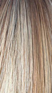 NUTMEG-R | Rooted Dark Honey Brown Base with Strawberry Blonde Highlights