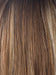 MAPLE-SUGAR-R | Light-Medium Brown Base with Warm Medium Blonde Highlights and Dark Brown Roots