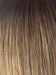 MACADAMIA-LR | Medium brown and light honey brown evenly blended with long dark brown roots