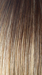 CREAMY-TOFFEE-LR | Longer Dark Roots with Light Platinum Blonde and Light Honey Blonde