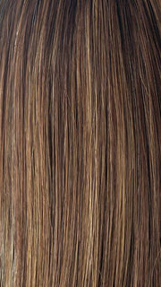ALMOND SPICE | Rooted Dark Brown with Medium Brown Base with Honey and Platinum Blonde Highlights