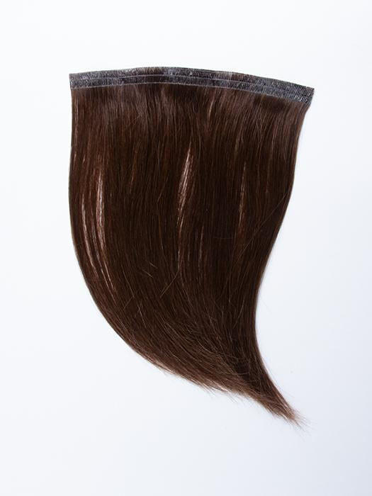 easiPieces 8" L x 6" W by easiHair in color 8 COCOA | Medium Brown
