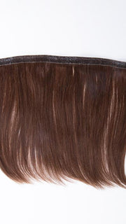 easiPieces 8" L x 9" W by easiHair in color 8 COCOA | Medium Brown