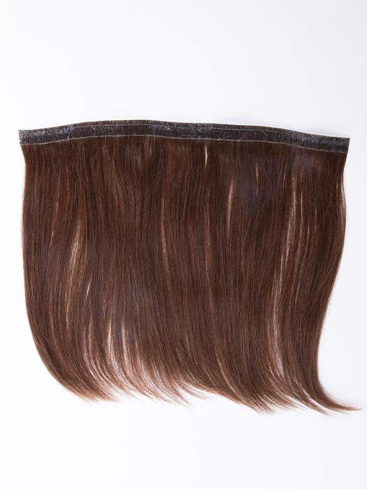 easiPieces 8" L x 9" W by easiHair in color 8 COCOA | Medium Brown