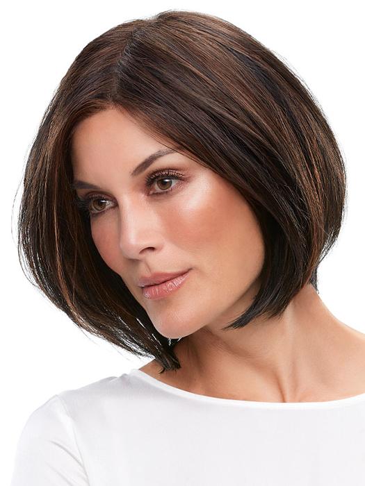 A chin-length bob that features a SmartLace hairline and monofilament top