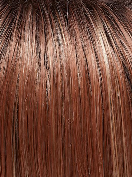 FS26/31S6 SALTED CARAMEL | Medium Natural Red Brown with Medium Red Gold Blonde Bold Highlights, Shaded with Brown