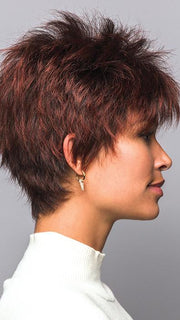 LIZZY by Rene of Paris in BURGUNDY ROSA | Darkest Brown Roots w/Burgundy Tips
