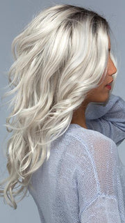 BLAZE by Estetica in SILVERSUN/RT8 | Iced Blonde with Soft Sand & Golden Brown Roots