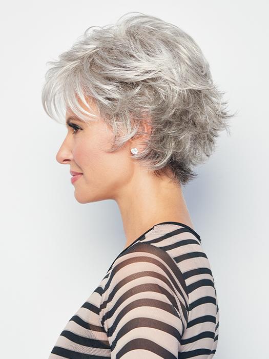 VOLTAGE by RAQUEL WELCH in RL51/61 ICED GRANITA | Lightest Grey Progresses to a Deep Grey at the Nape
