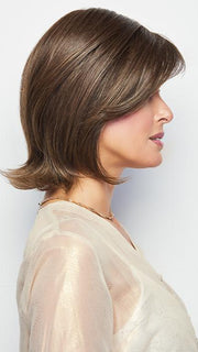 UPSTAGE by RAQUEL WELCH in RL8/12SS ICED MOCHA | Medium Brown shaded with Dark Blonde