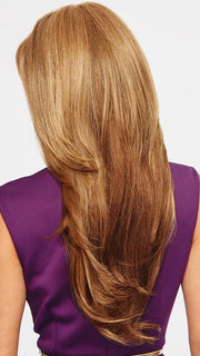 TOP BILLING by RAQUEL WELCH in RL29/33SS ICED PUMPKIN SPICE | Strawberry Blonde shaded with Dark Red-Brown
