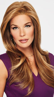 TOP BILLING by RAQUEL WELCH in RL29/33SS ICED PUMPKIN SPICE | Strawberry Blonde shaded with Dark Red-Brown